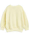 Mini Rodini Sweatshirt Long Sleeves - in Chenille - Shell - Yellow - 100% Organic Cotton Sweatshirts