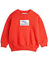 Mini Rodini Sweatshirt - Mallorca Patch - Red - 100% Organic Cotton GOTS Sweatshirts