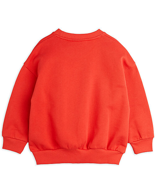 Mini Rodini Sweatshirt - Mallorca Patch - Red - 100% Organic Cotton GOTS Sweatshirts