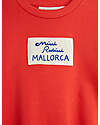Mini Rodini Sweatshirt - Mallorca Patch - Red - 100% Organic Cotton GOTS Sweatshirts