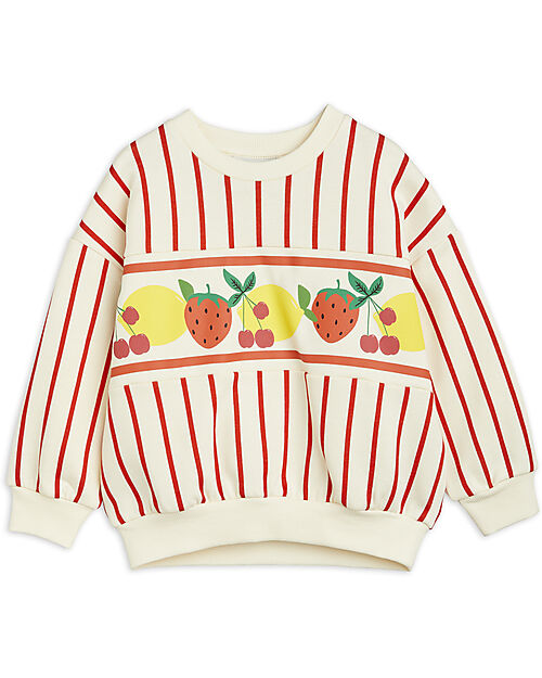 Mini Rodini Sweatshirt - Multi Fruits Border Stripe - 100% Organic Cotton GOTS
​ Sweatshirts