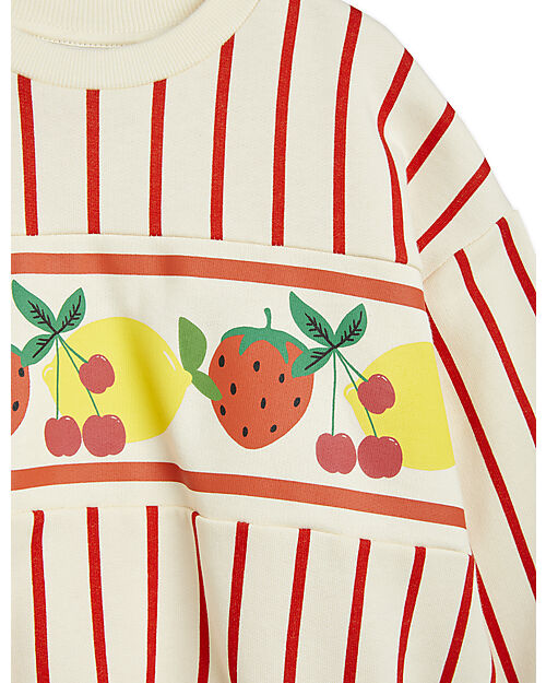 Mini Rodini Sweatshirt - Multi Fruits Border Stripe - 100% Organic Cotton GOTS
​ Sweatshirts
