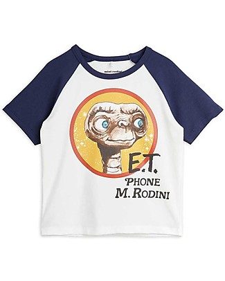Mini Rodini T-Shirt - ET Collection - White - Organic Cotton T-shirts