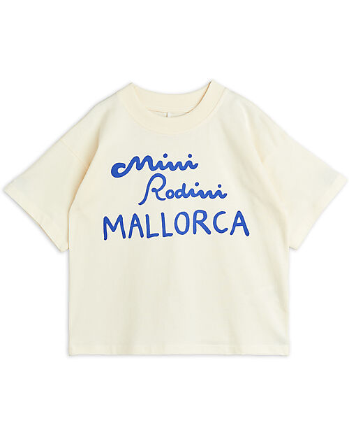 Mini Rodini T-shirt - Mallorca Print - White - 100% Organic Cotton GOTS T-shirts