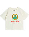 Mini Rodini T-shirt - Parrot/Mallorca Print - White - 100% Organic Cotton GOTS T-shirts