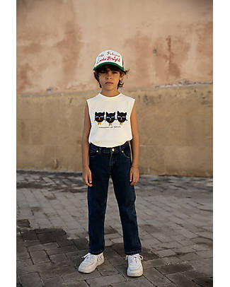 Mini Rodini Tank - Cat triples - Organic Cotton Tank Tops