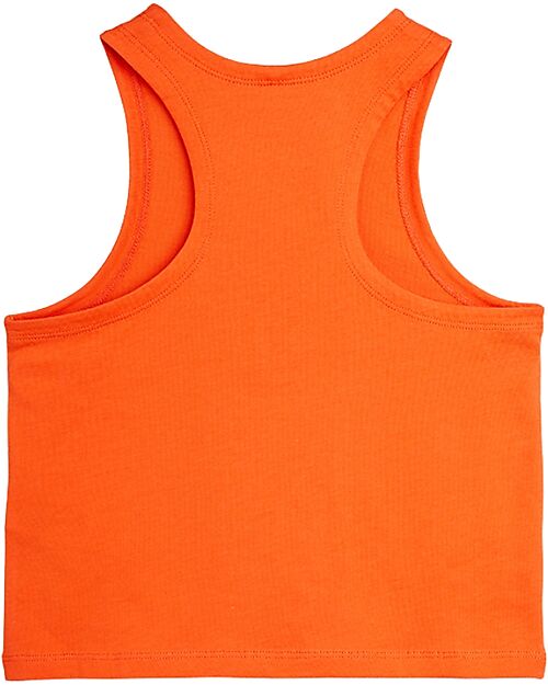 Mini Rodini Tank top - Weight Lifting - Red - 100% GOTS Organic Cotton Tank Tops