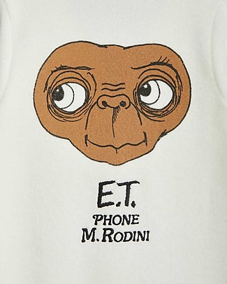 Mini Rodini Terry Cardigan - ET Collection - White - Organic Cotton Robes