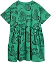 Mini Rodini Tiger Dress - Green - 100% Organic cotton Dresses_