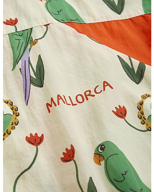 Mini Rodini Tracksuit Pants - Parrot Print - 100% Recycled Nylon Trousers