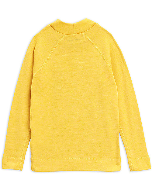 Mini Rodini Viola Long Sleeved Tee - 100% Merino Wool Long Sleeves Tops