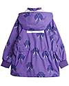 Mini Rodini Waterproof Hooded Elephant Jacket - Shell - Purple Waterproof