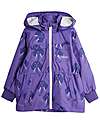Mini Rodini Waterproof Hooded Elephant Jacket - Shell - Purple Waterproof