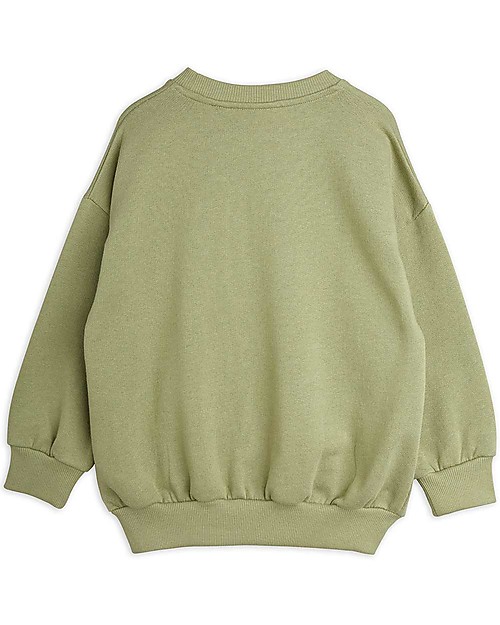 Mini Rodini Wild at Heart Sweatshirt - Squirrels - Green - 100% Organic Cotton Sweatshirts