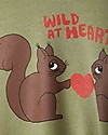 Mini Rodini Wild at Heart Sweatshirt - Squirrels - Green - 100% Organic Cotton Sweatshirts