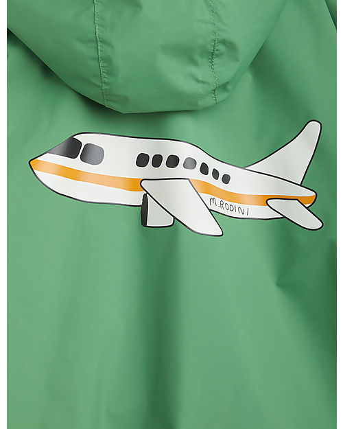 Mini Rodini Windbreaker Rain Cover - Airplane - Coating in Bionic Finish Eco Waterproof