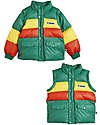 Mini Rodini Windproof Jacket with Zip - Green - 100% Recycled Polyester! Down Jacket