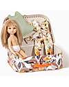 Minikane Amigas Carla Doll - My Copenhague Tournesol Case - 5 Pieces Dolls