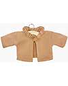 Minikane Claudia Cardigan - Brown Sugar - 100% Organic Cotton Certified Oeko-Tex - for 34 and 37 cm Dolls Dolls Accessories