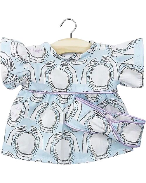 Minikane Daisy Dress and Headband - Future is Bright - For Minikane Gordis doll 34 and 37cm Dolls Accessories