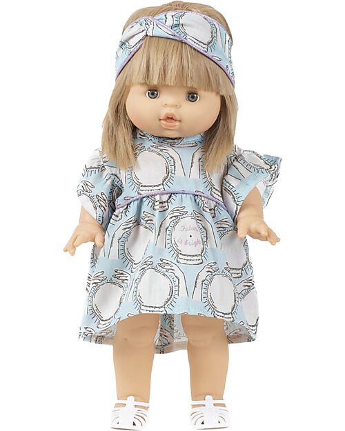 Minikane Daisy Dress and Headband - Future is Bright - For Minikane Gordis doll 34 and 37cm Dolls Accessories