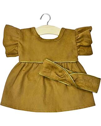 Minikane Daisy Dress and Headband - Milleraies Havana - For Minikane Gordis doll 34 and 37cm Dolls Accessories