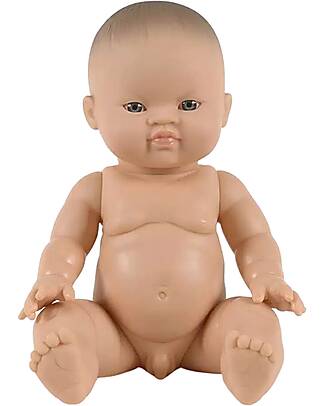Minikane Elio Doll 34cm - Male - Blue Eyes - Asian Features Dolls