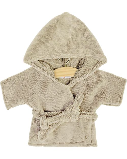 Minikane Galet Bathrobe - Beige - Oeko-Tex Cotton - for Minikane Doll 34cm Dolls Accessories