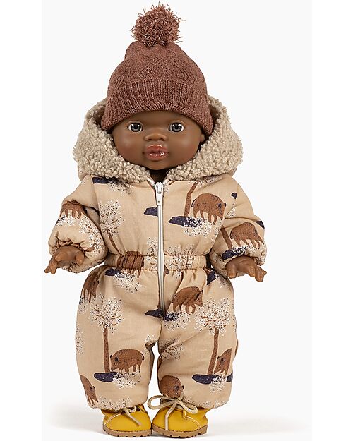 Minikane Gigi Ski Suit - With Hood and Bouclette Hem for Minikane Gordis Doll 34 and 37cm Dolls Accessories