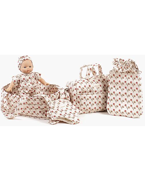 Minikane Minikane Doll Carrier 34cm - Flowers - Oeko-Tex Cotton Dolls Accessories