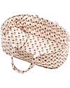 Minikane Portable Cradle - Flowers - Oeko-Tex Cotton - for Minikane Doll 34cm Dolls Accessories