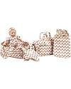 Minikane Portable Cradle - Flowers - Oeko-Tex Cotton - for Minikane Doll 34cm Dolls Accessories