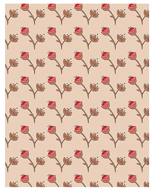 Minikane Set with Mazarine Future Top and Chloé Footless Ruffles Tights - Cotton Flowers - Caramel - Cotton - for Dolls Dolls Accessories