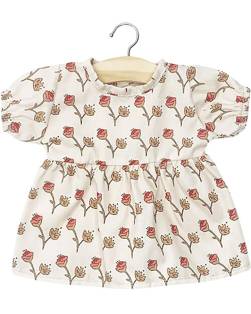 Minikane Sleeveless Dress Faustine - Oeko-Tex Cotton - Cotton Flowers - for Minikane Doll 34 and 37 cm Dolls Accessories