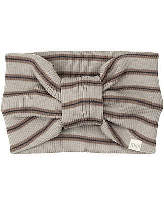 Minimalisma Alba Hairband - Winter Fog Stripes - 100% Merino Wool Hair Accessories