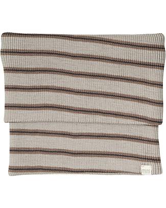 Minimalisma Argir Neck Warmer - Winter Fog Stripes - 100% Merino Wool Scarves