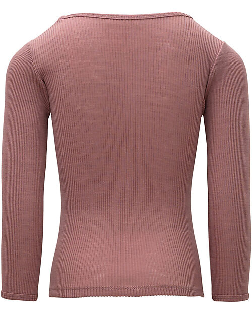 Minimalisma Atlantic Blouse - Winter Blush - 100% Merino Wool Long Sleeves Tops