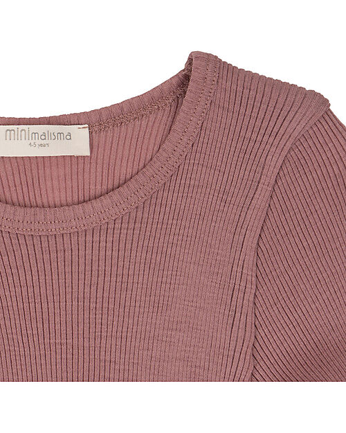 Minimalisma Atlantic Blouse - Winter Blush - 100% Merino Wool Long Sleeves Tops