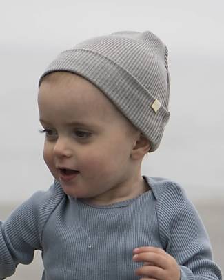 Minimalisma Bambi Bonnet - Grey Melange - Seamless Cotton and Silk Winter Hats