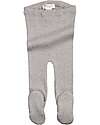 Minimalisma Bamse Leggings with feet - Grey Melange Leggings