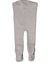 Minimalisma Bamse Leggings with feet - Grey Melange Leggings