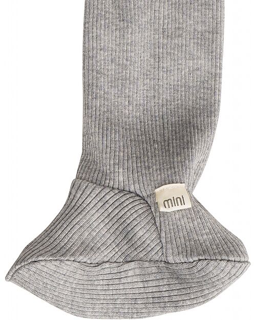 Minimalisma Bamse Leggings with feet - Grey Melange Leggings