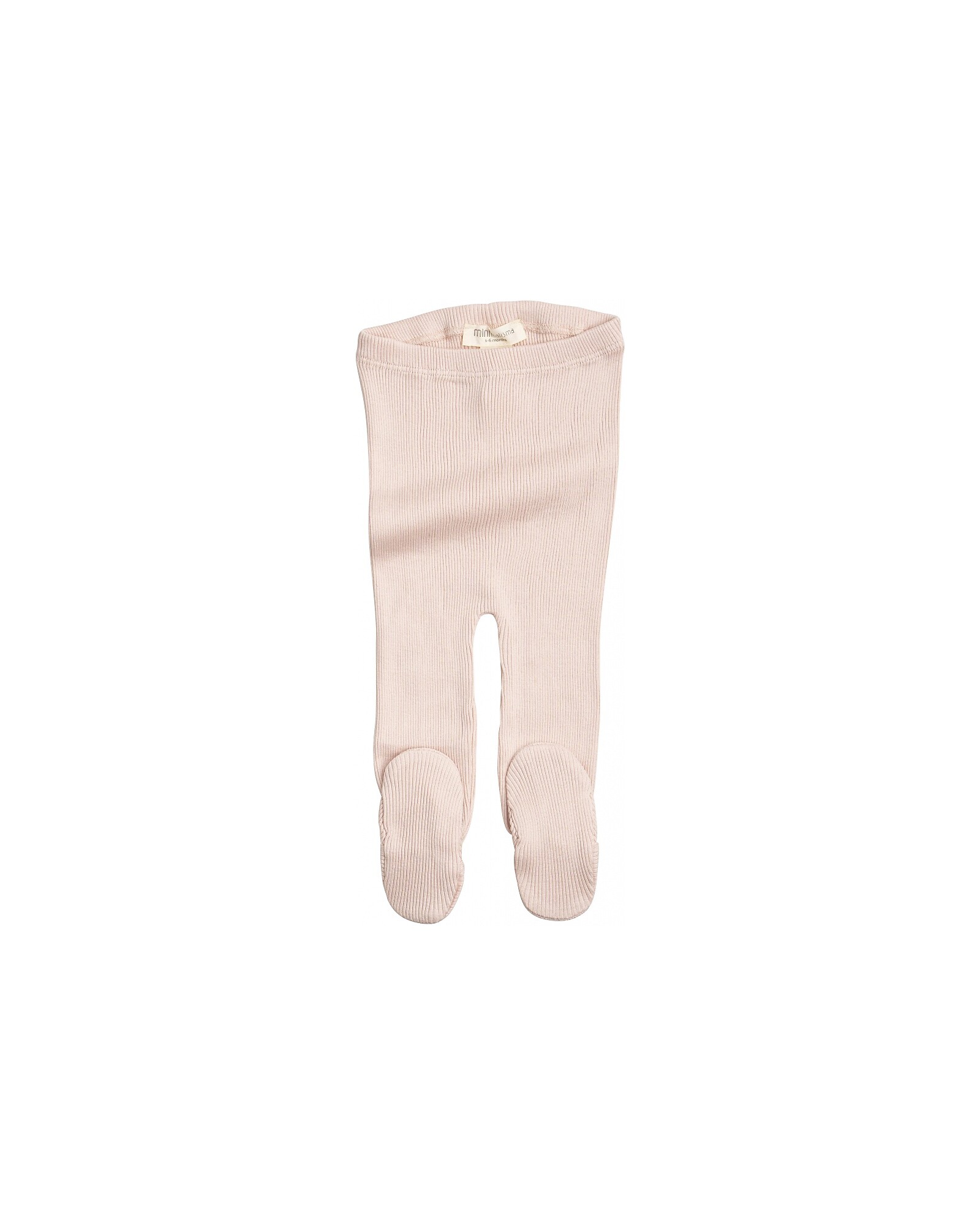 Baby trousers with feet from 100% Merino wool - GREEN ROSE