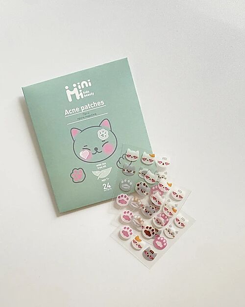 MiniMi Anti-Acne Patches - Medicated and Invisible - 24 pcs - 5+ Years Face Masks