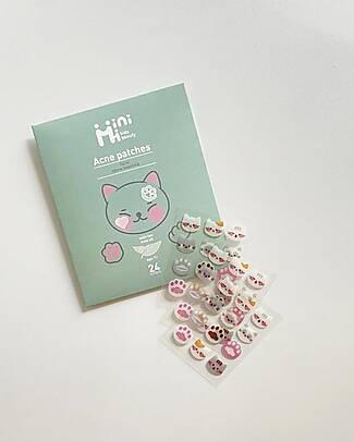 MiniMi Anti-Acne Patches - Medicated and Invisible - 24 pcs - 5+ Years Face Masks
