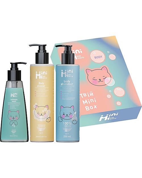 MiniMi Body Box - 3 Essential Products - Gift Set Body Lotions And Oils