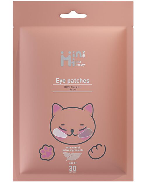 MiniMi Eye Patches - Illuminating with Probiotics - 30 pcs - 5+ Years Face Masks