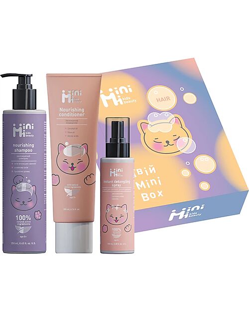 MiniMi Hair Box - 3 Essential Products - Gift Set Hair Care