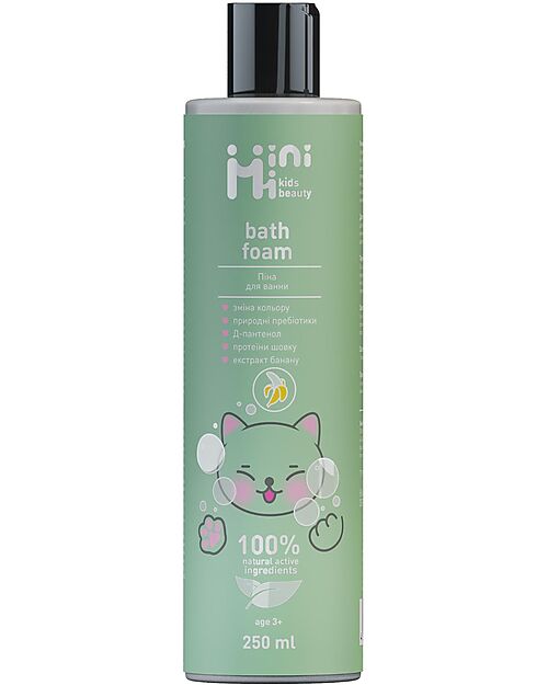 MiniMi MiniMi Banana Bath Foam - Magic Colour Change - 250 ml Shampoos And Bath Wash