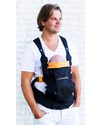 Minimonkey Baby Carrier Dynamic - Black/Orange - 4 in 1 Carrier (from birth, light and no backache!) Baby Carriers